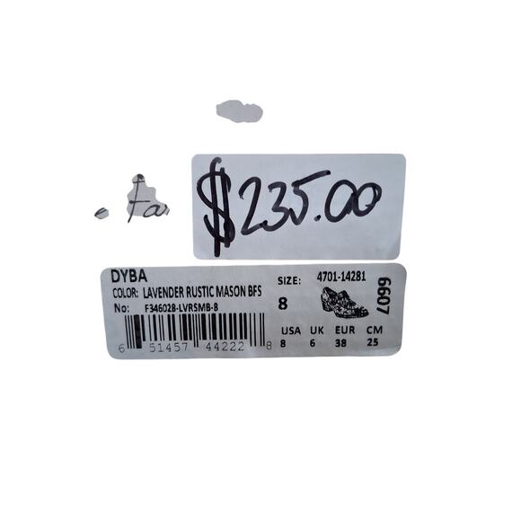 Bed-Stu Oak Tree Farms Womens size 8 DYBA Leather Lavender Chunky Buckle Loafers - Picture 5 of 15